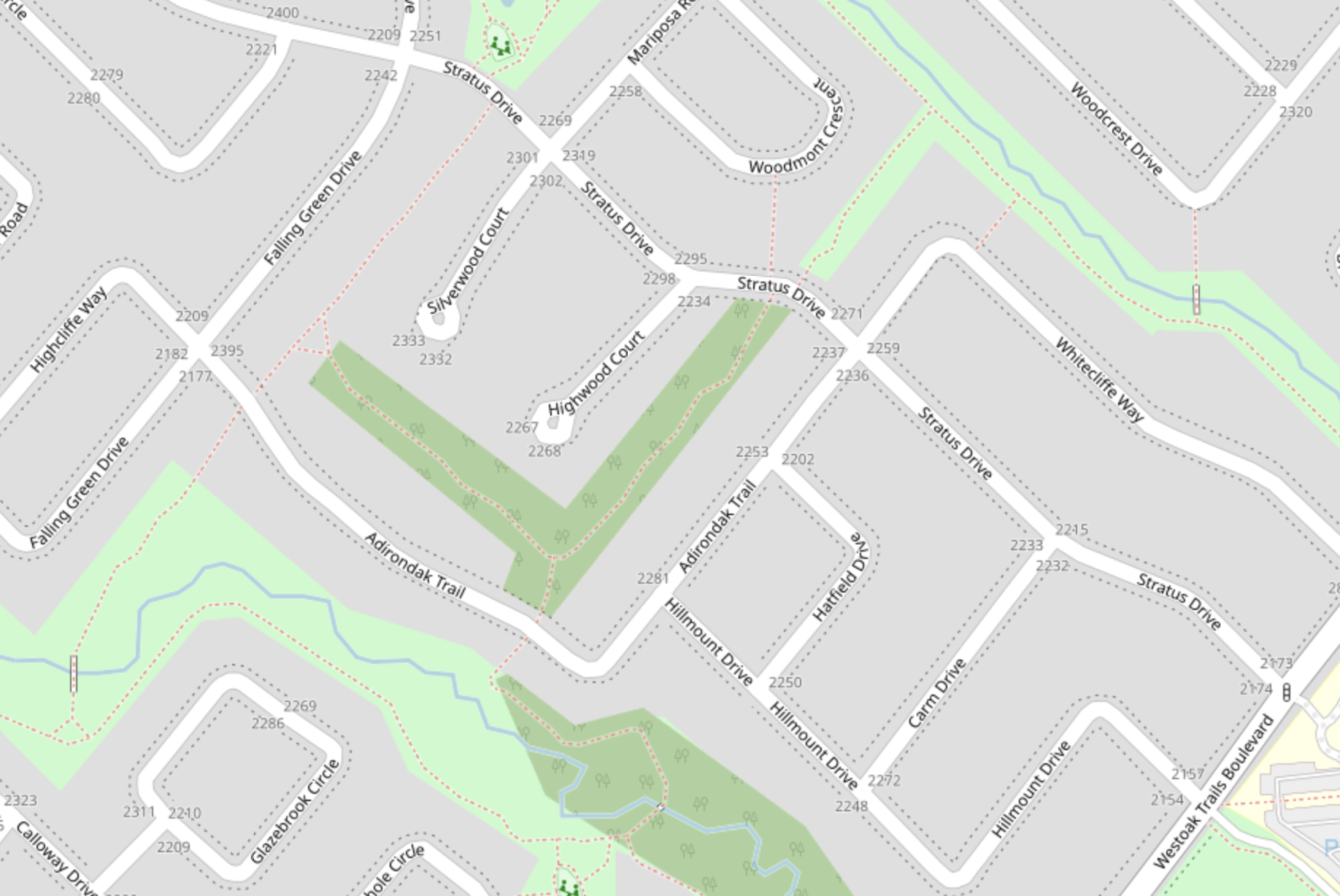 Location of the first auto theft | Openstreetmap